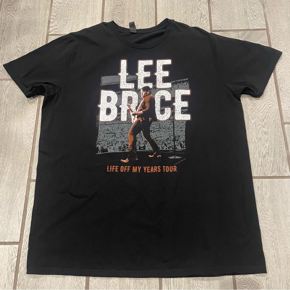 Lee Brice - Life Off My Years Tour 2016 Concert Merch T-Shirt Black Size 2XL F&B